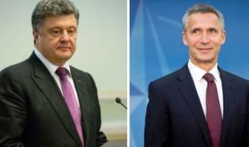 Украина продолжает курс евроинтеграции и реформирование сектора безопасности по стандартам НАТО - Порошенко в беседе со Столтенбергом