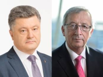 Порошенко и Юнкер договорились продолжить диалог в Давосе на Всемирном экономическом форуме