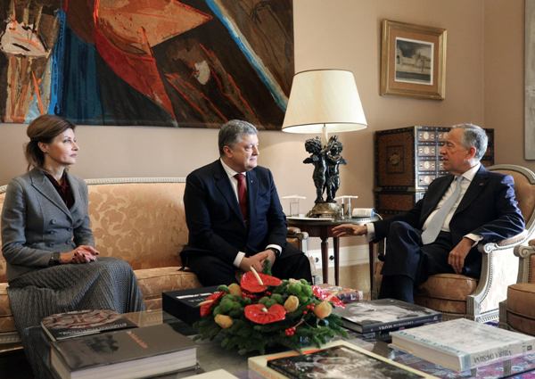 Президенты Украины и Португалии обсудили вопрос размещения миротворцев ООН на Донбассе
