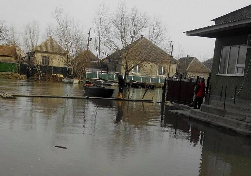В городе Вилково подтоплена треть улиц