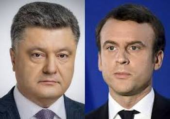 Порошенко и Макрон выступают за активизацию "Нормандского формата", согласовали шаги для ввода миротворцев на Донбасс