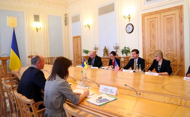 Парубий обсудил с Митчеллом стратегические вопросы сотрудничества Украины и США
