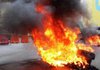 На Київщині підпалили автомобіль депутата Ірпінської міськради та спалили машину на футбольному полі