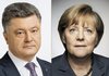 Порошенко і Меркель в Давосі обговорювали кібербезпеку на виборах президента України