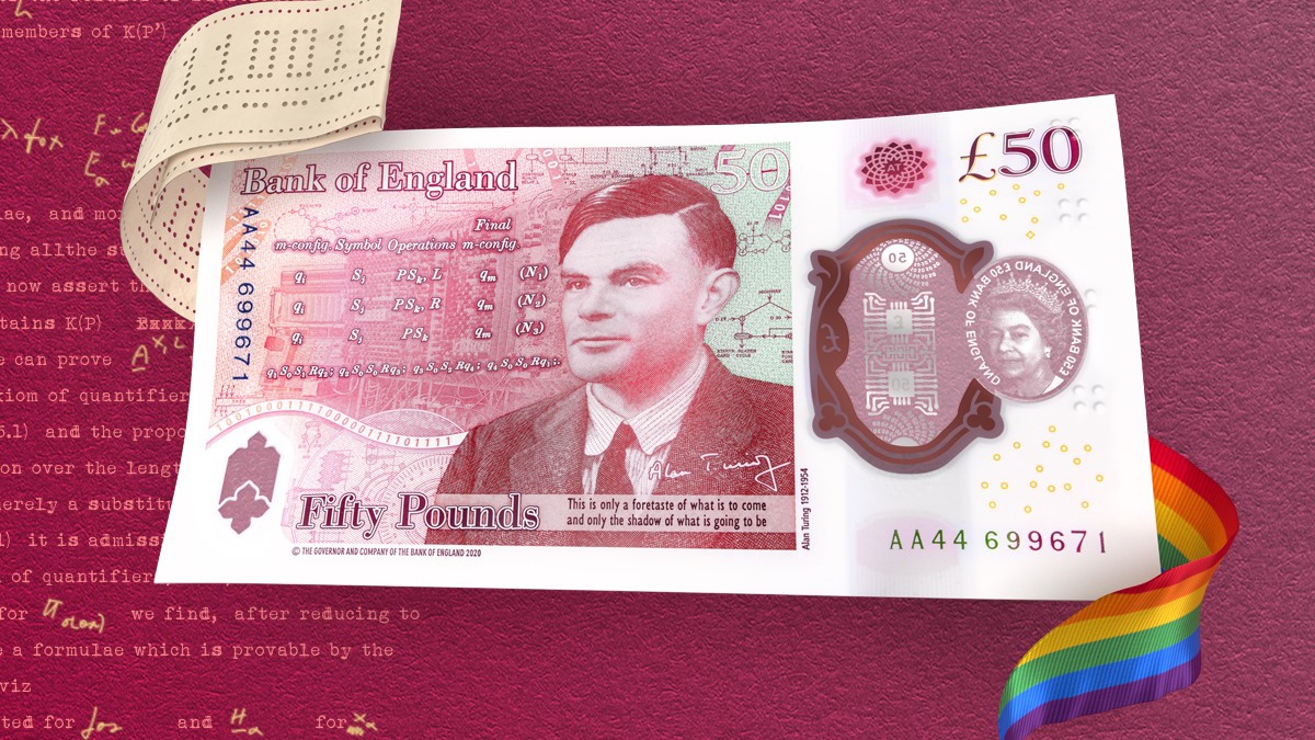 Банк Англии представил новую банкноту в 50 фунтов с портретом Алана Тьюринга