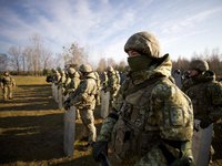 Монастырский проверил охрану границы Украины с Беларусью
