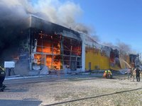 ТРЦ "Амстор" в Кременчуге полностью сгорел вследствие ракетного удара