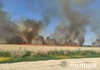 Российские оккупанты не разрешают тушить пожары на полях, уничтожают склады с зерном и с/х технику