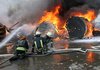 Харківські рятувальники ліквідували пожежу, що виникла в училищі в результаті ворожого ракетного удару
